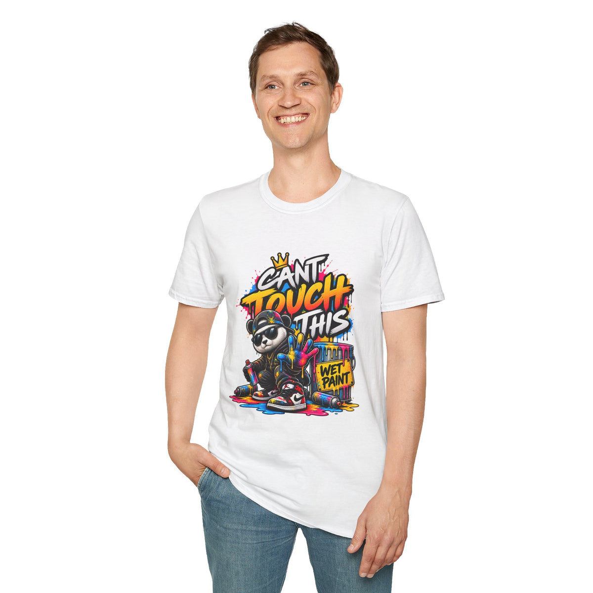 Cant Touch This Panda T-Shirt | Graffiti Streetwear Panda