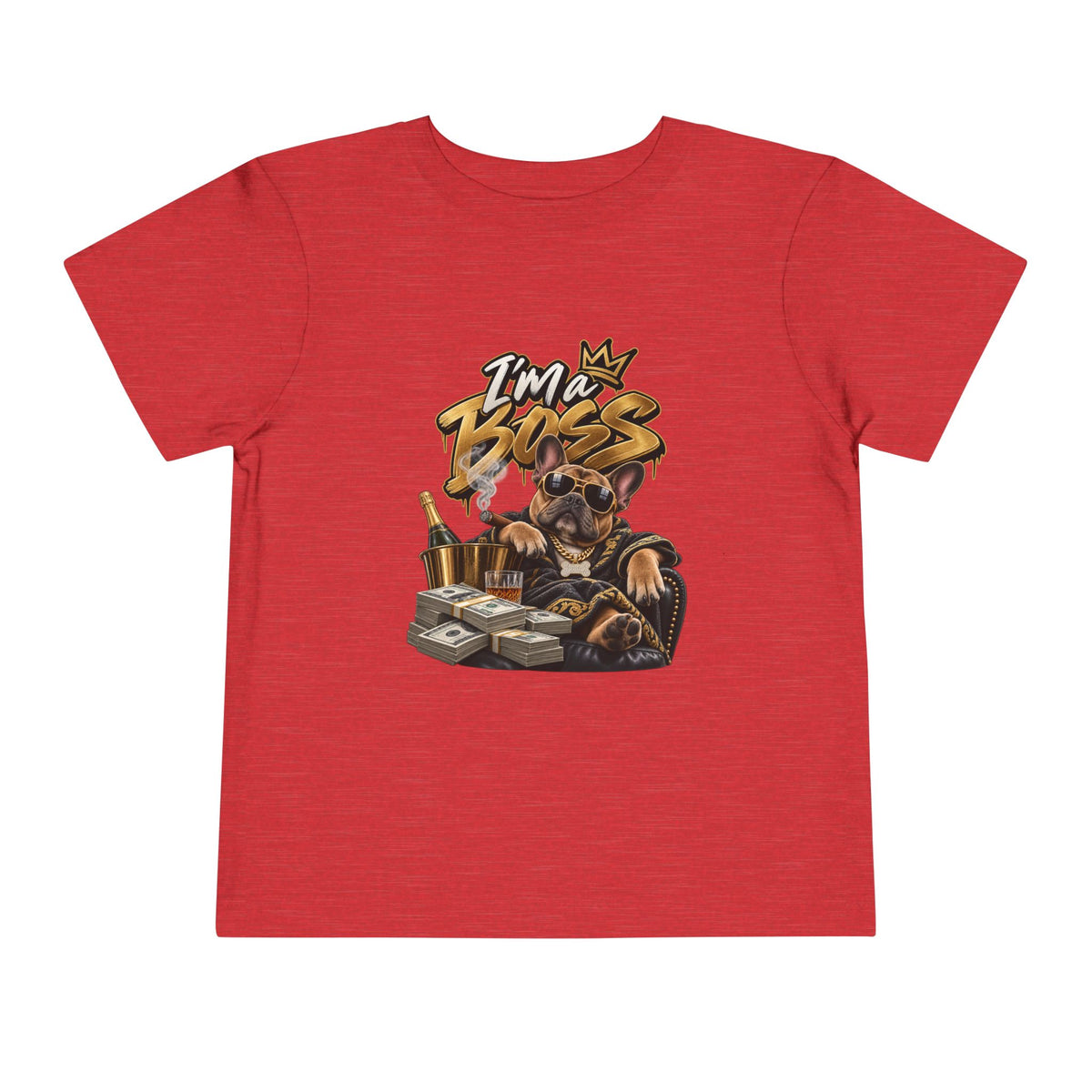I'm A Boss Rottweiler Puppy Tee, Toddler Dog Shirt | Cute Canine Graphic | 90s 00s Hip Hop Pop Culture Nostalgia