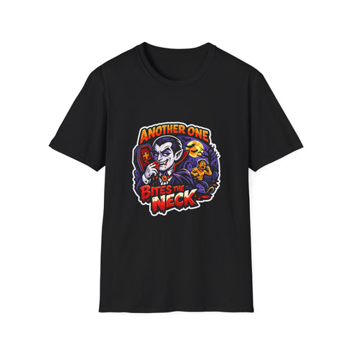 Another One Bites the Neck Vampire T-Shirt | Halloween Dracula Graphic