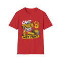 Cant Touch This Wet Paint MC Hammer T-Shirt | Paint Handprint Design 1990's 2000's Nostalgia Throwback
