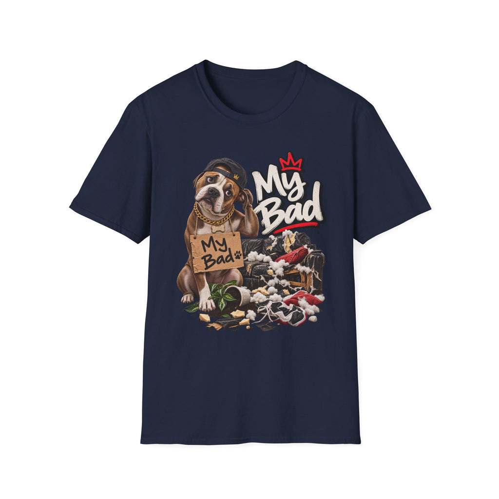 My Bad Puppy Graphic T-Shirt | Cute Dog Illustration | 90's 00's Hip Hop Pop Culture Nostalgia