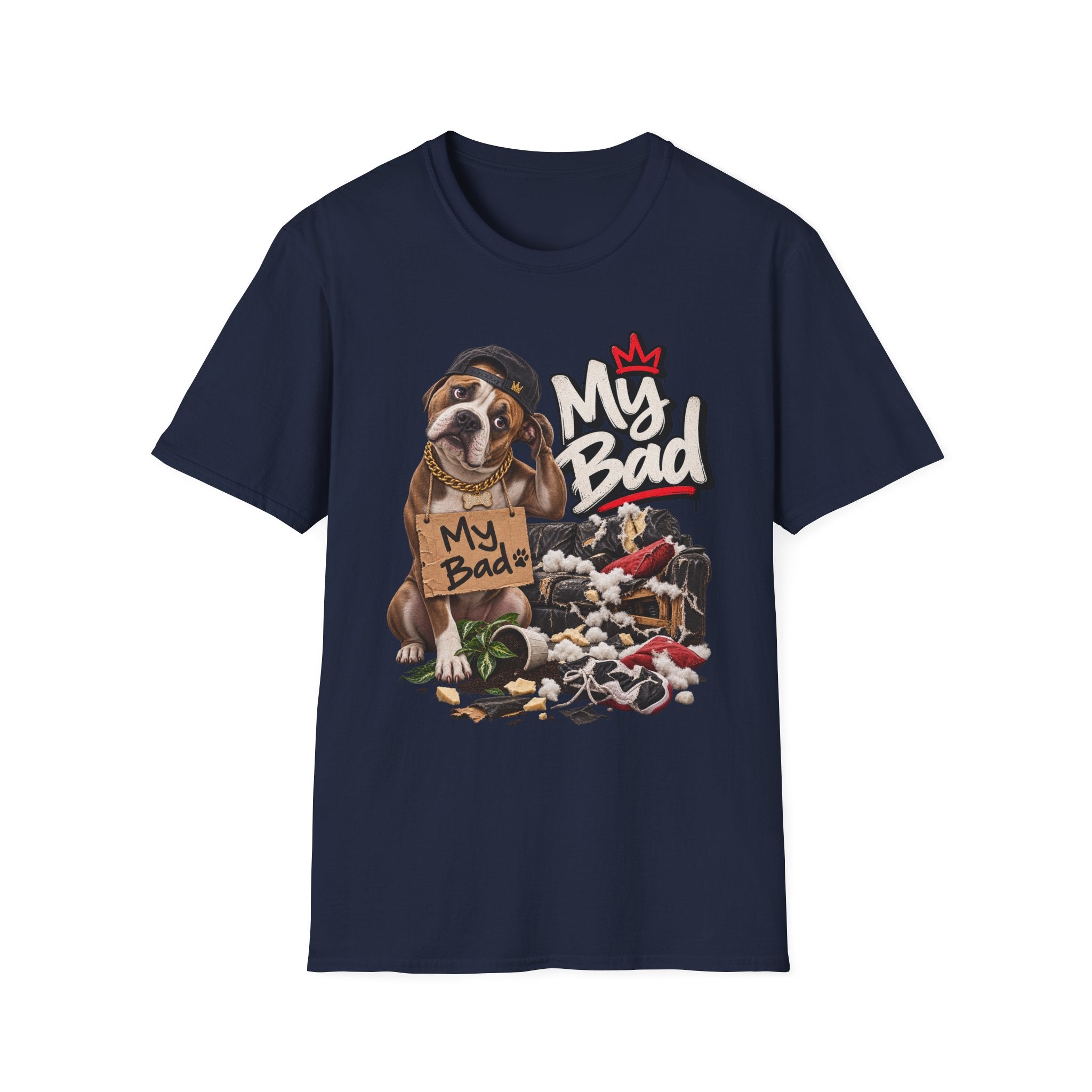 My Bad Puppy Graphic T-Shirt | Cute Dog Illustration | 90's 00's Hip Hop Pop Culture Nostalgia