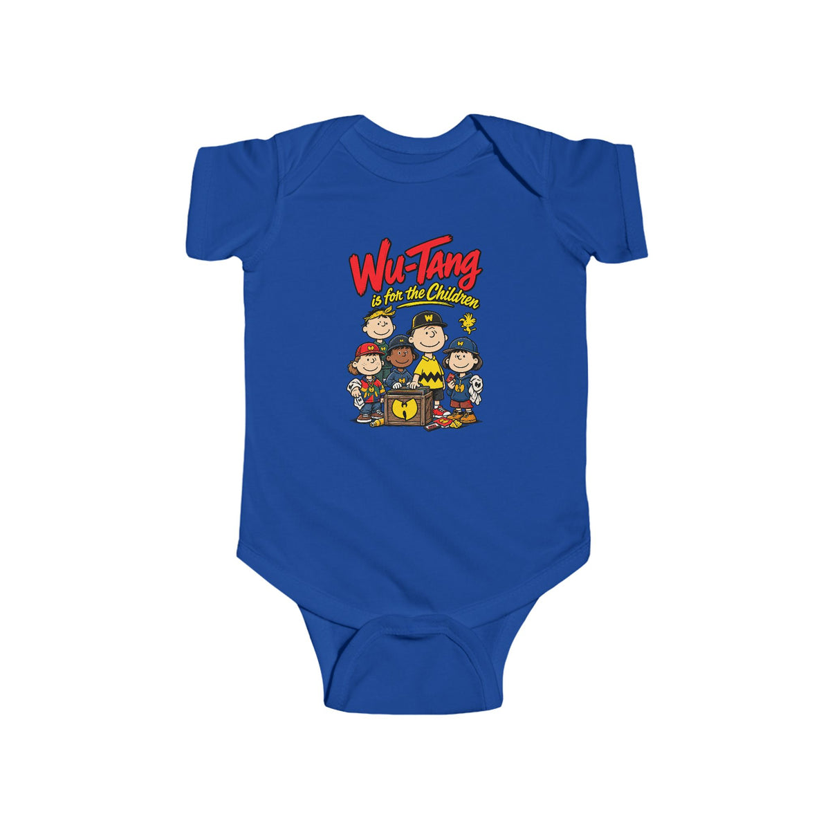 Wu-Tang For The Children Infant Bodysuit Onesie | Hip Hop Cartoon Baby Onesie | 90s 00s Hip Hop Nostalgia Millennial Era