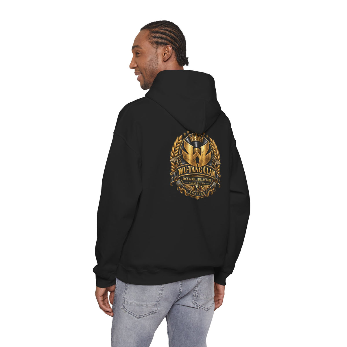 Wu-Tang Forever Rock n Roll Hall of Fame Hoodie (2) | Wu-Tang Clan Logo Pullover | 90s 00s  Hip Hop Nostalgia
