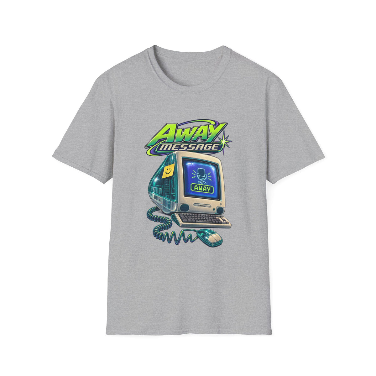 Away Message T-Shirt | Retro Computer Novelty Tee | 1990's 2000's Nostalgia Throwback