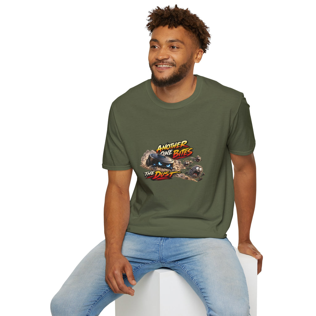 Another One Bites the Dust T-Shirt | Retro Racing Monster Car Design