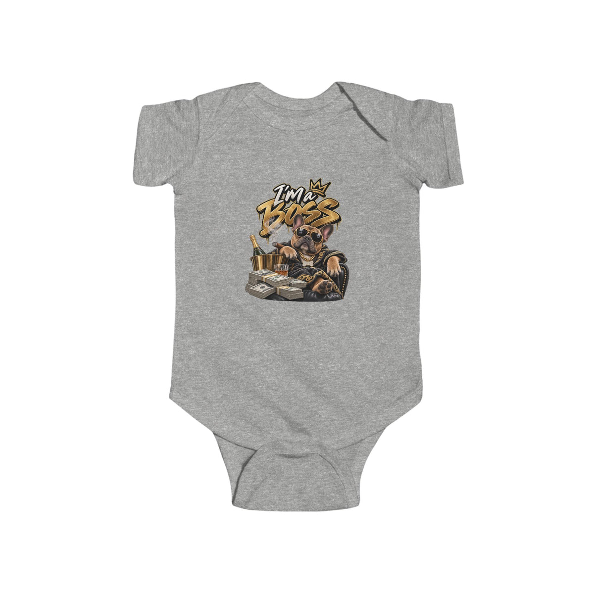 Im a Boss baby bodysuit | Safari Animal Adventure onesie | 90s 00s Hip Hop Pop Culture Nostalgia