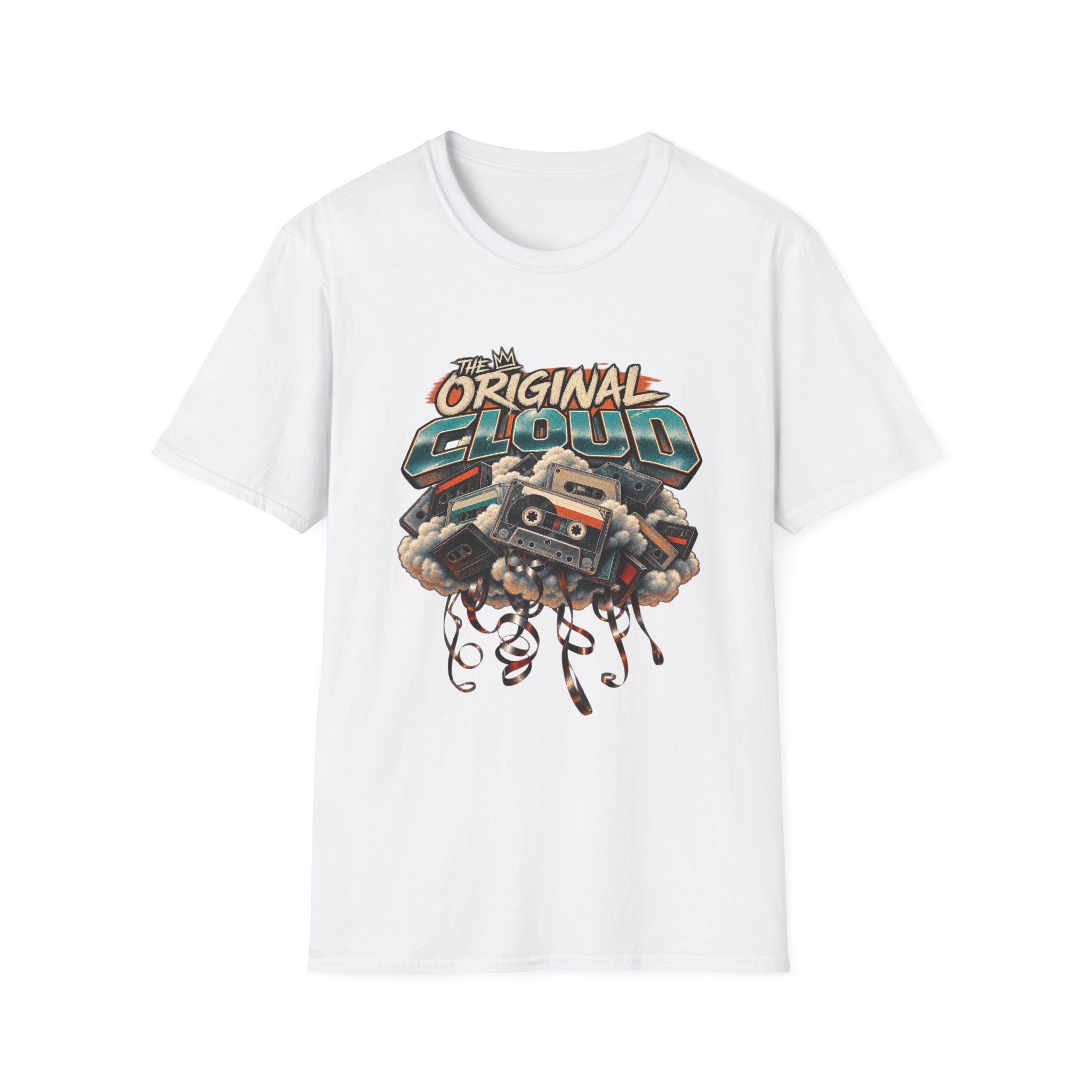 The Original Cloud T-Shirt | Retro Cassette Boom Box Graphic | 1990's 2000's Nostalgia Throwback