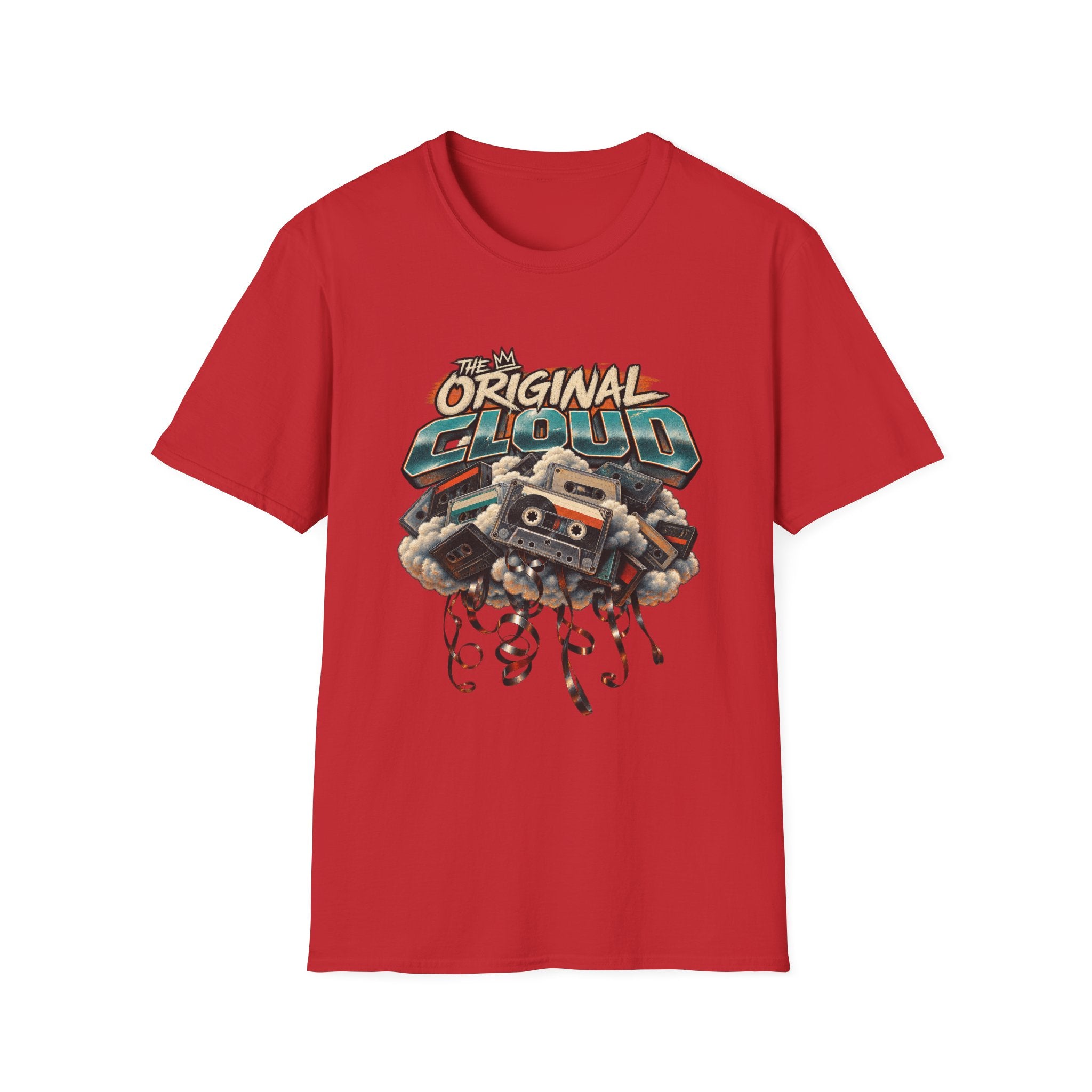 The Original Cloud T-Shirt | Retro Cassette Boom Box Graphic | 1990's 2000's Nostalgia Throwback