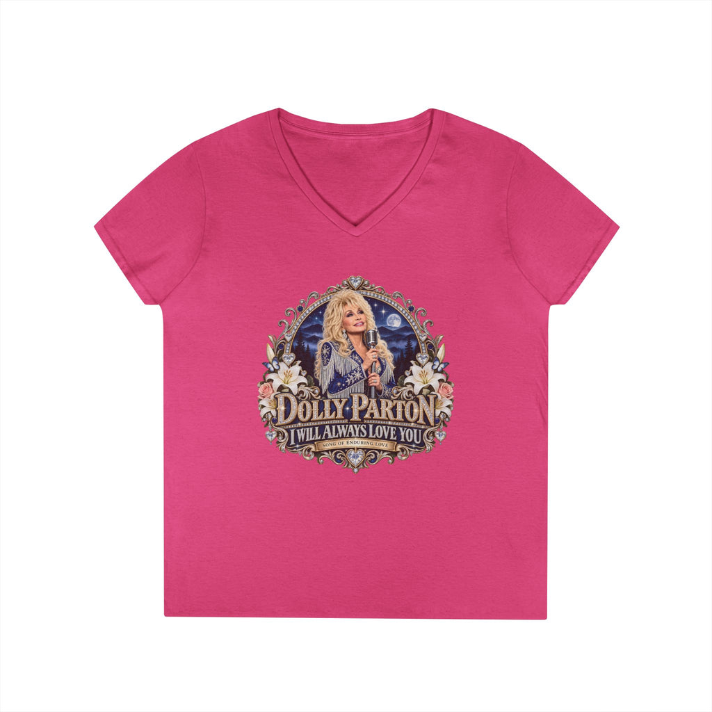 Country Legend Dolly Parton Portrait I Will Always Love You T-Shirt | Tribute Memorial