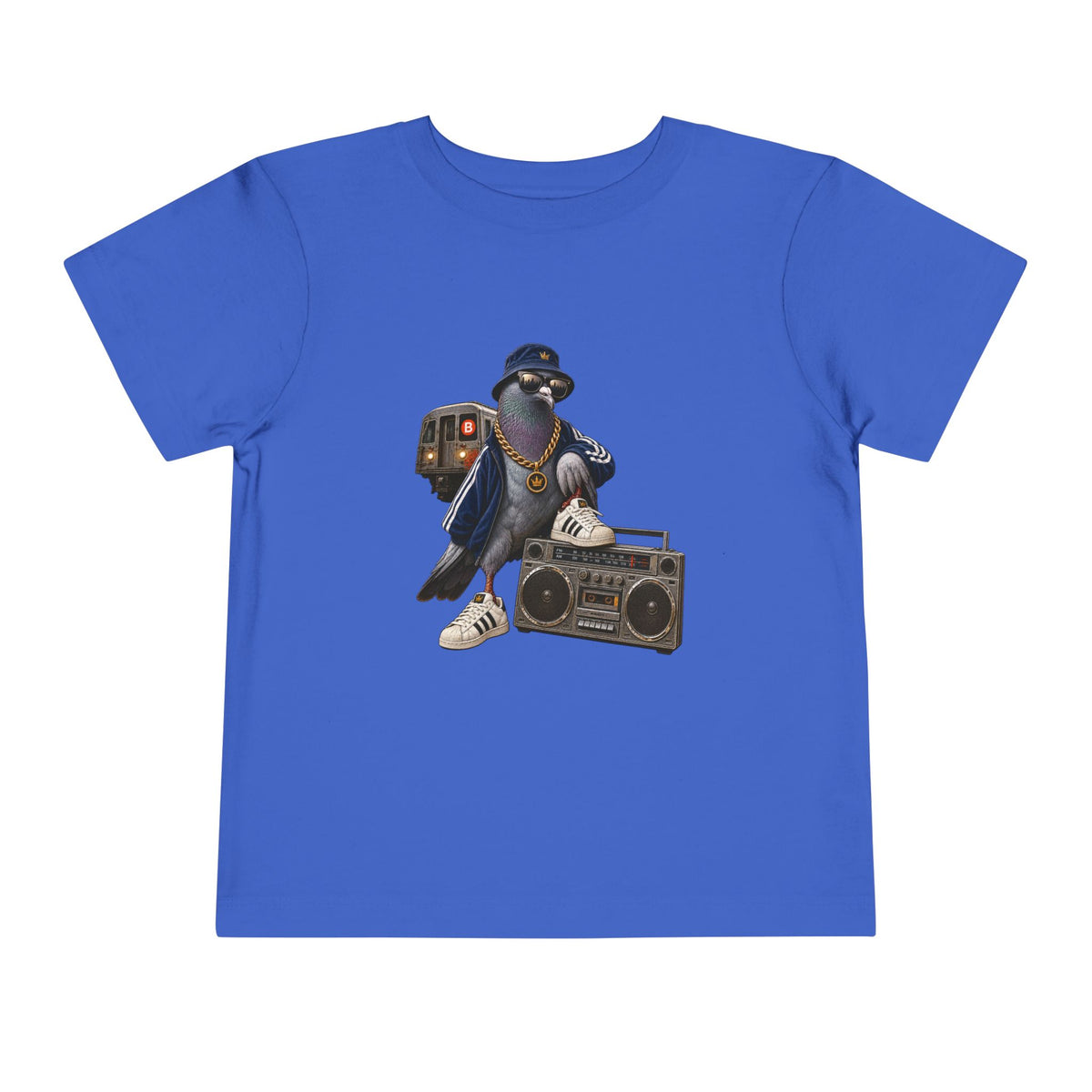 Cool Crow DJ boombox Toddler Tee | Hip Hop Bird Graphic