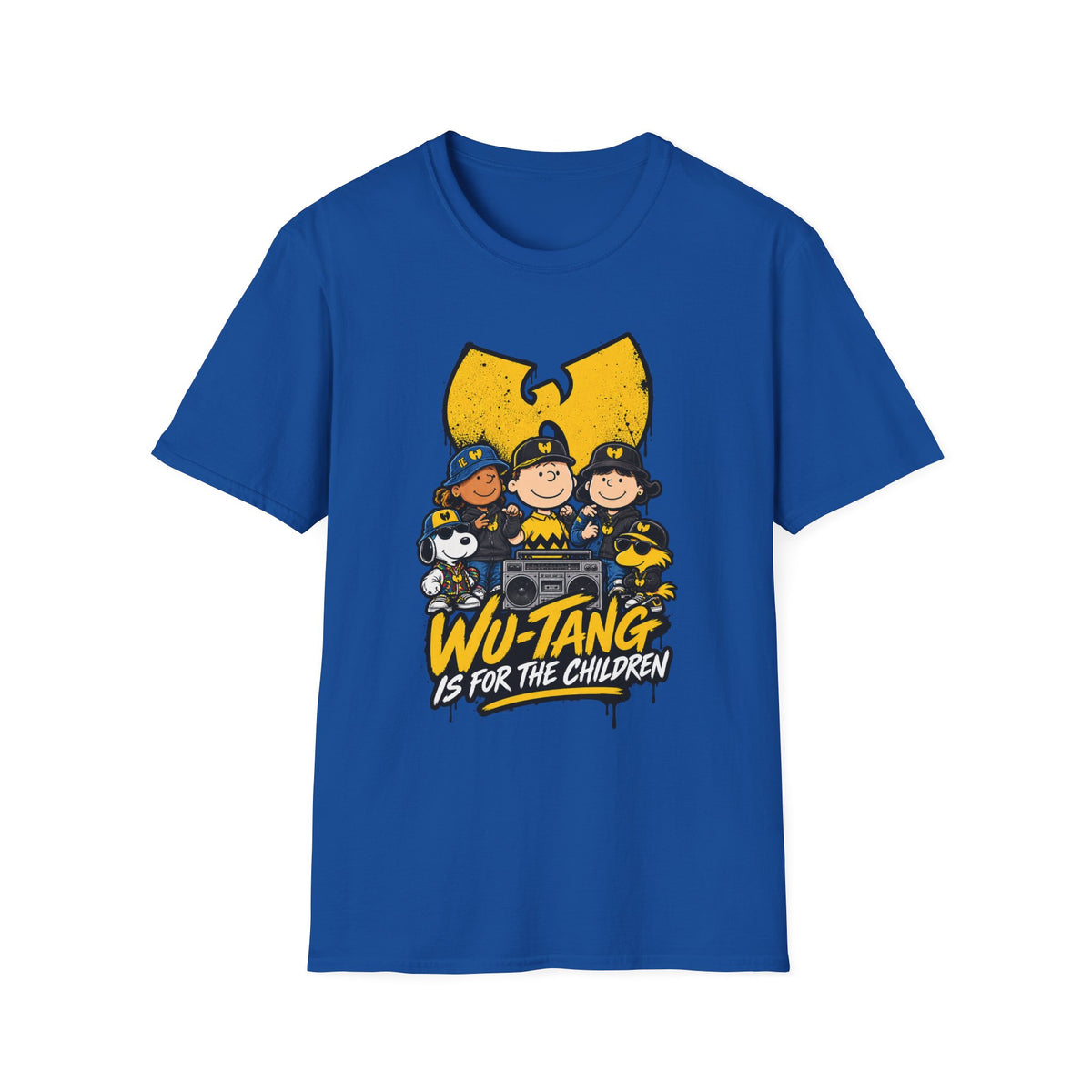 Wu-Tang Is For The Children T-Shirt | Hip Hop Cartoon Logo Tee | 1990's 2000's Nostalgia Throwback