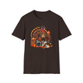 Hip Hop Turkey T-Shirt | Thanksgiving Turkey DJ Turntable, Fall Leaves | 90s 00s Nostalgia