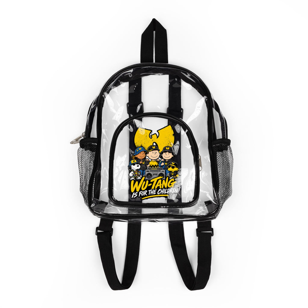 Wu-Tang For the Children  Clear Stadium Backpack | Transparent School Bag | 90s 00s Hip Hop Nostalgia Pop Culture