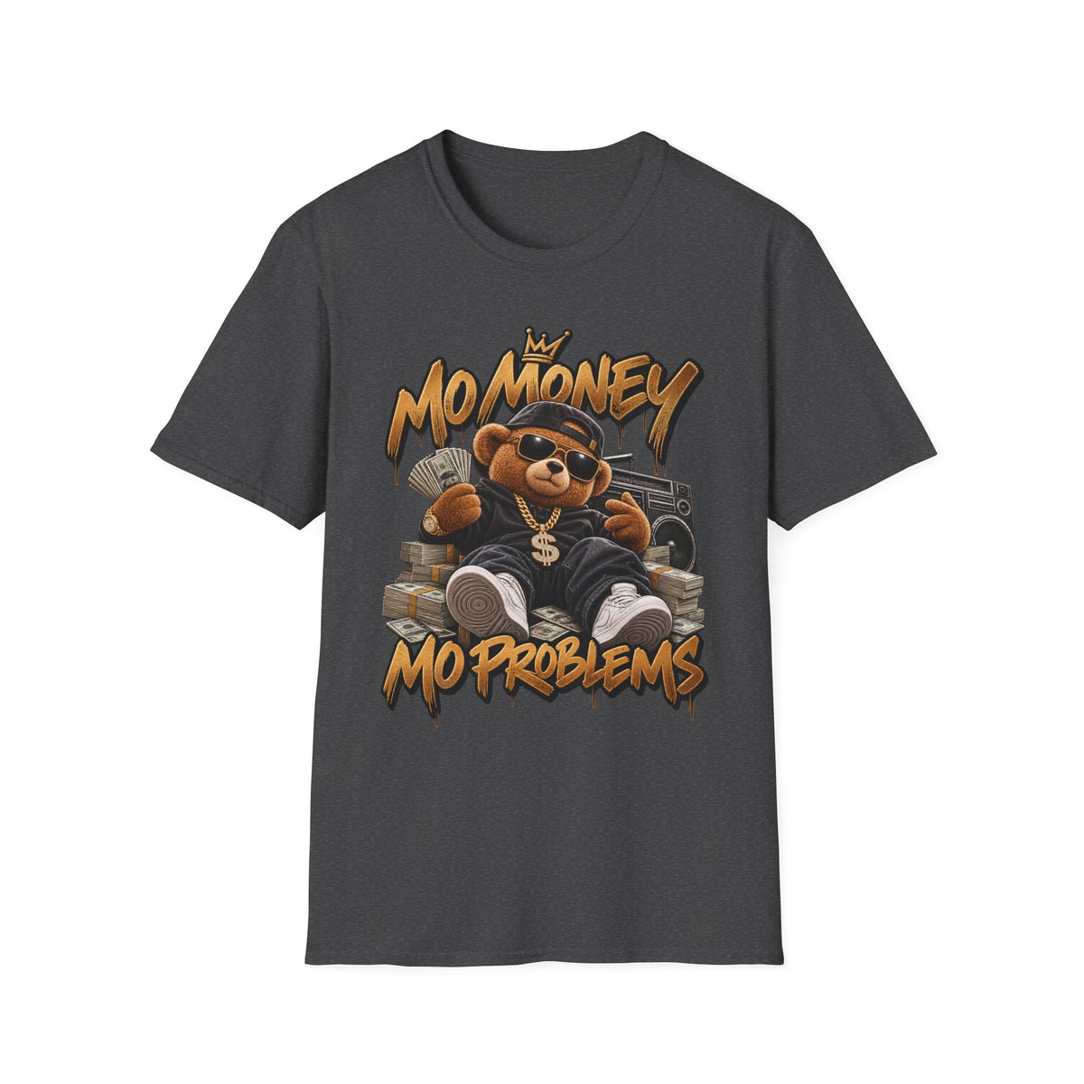 No Money No Problems T-Shirt | Teddy Bear Rap Graphic Tee | 90's 00's Hip Hop Pop Culture Nostalgia