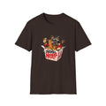 Send Noods Ramen Dog T-Shirt | Cute Dog in Noodle Box Graphic Tee | Pop Culture Noodles
