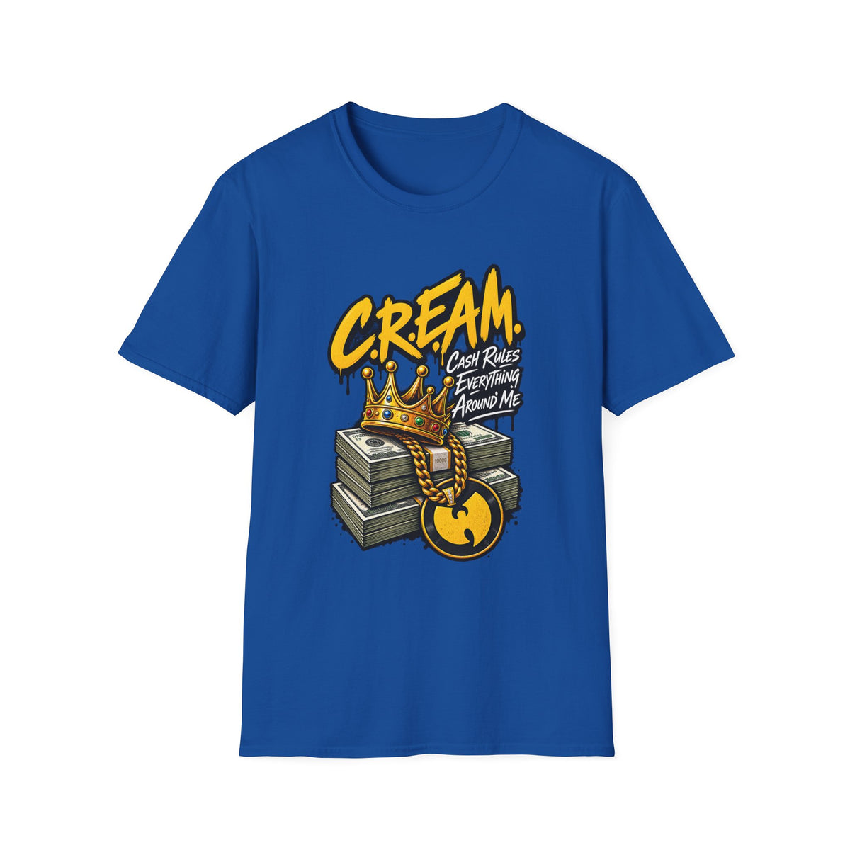 C.R.E.A.M. Cash Rules Everything Around Me T-Shirt | Hip Hop Graphic Tee | 1990's 2000's Nostalgia Throwback