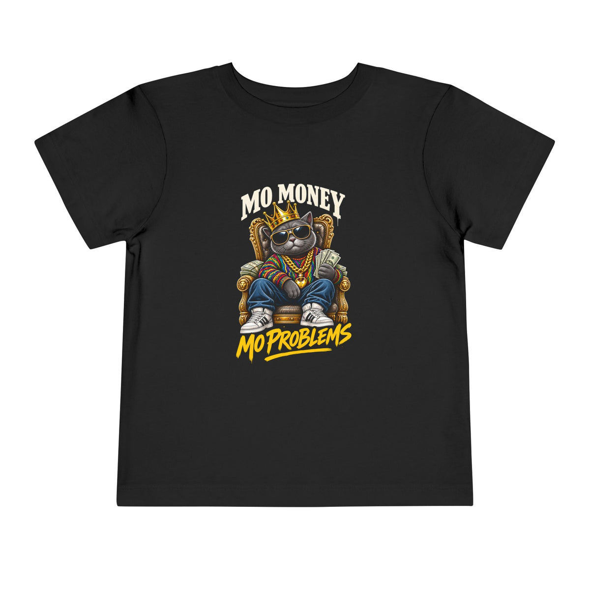 Mo Money Mo Problems Toddler Tee | Raccoon King Graphic