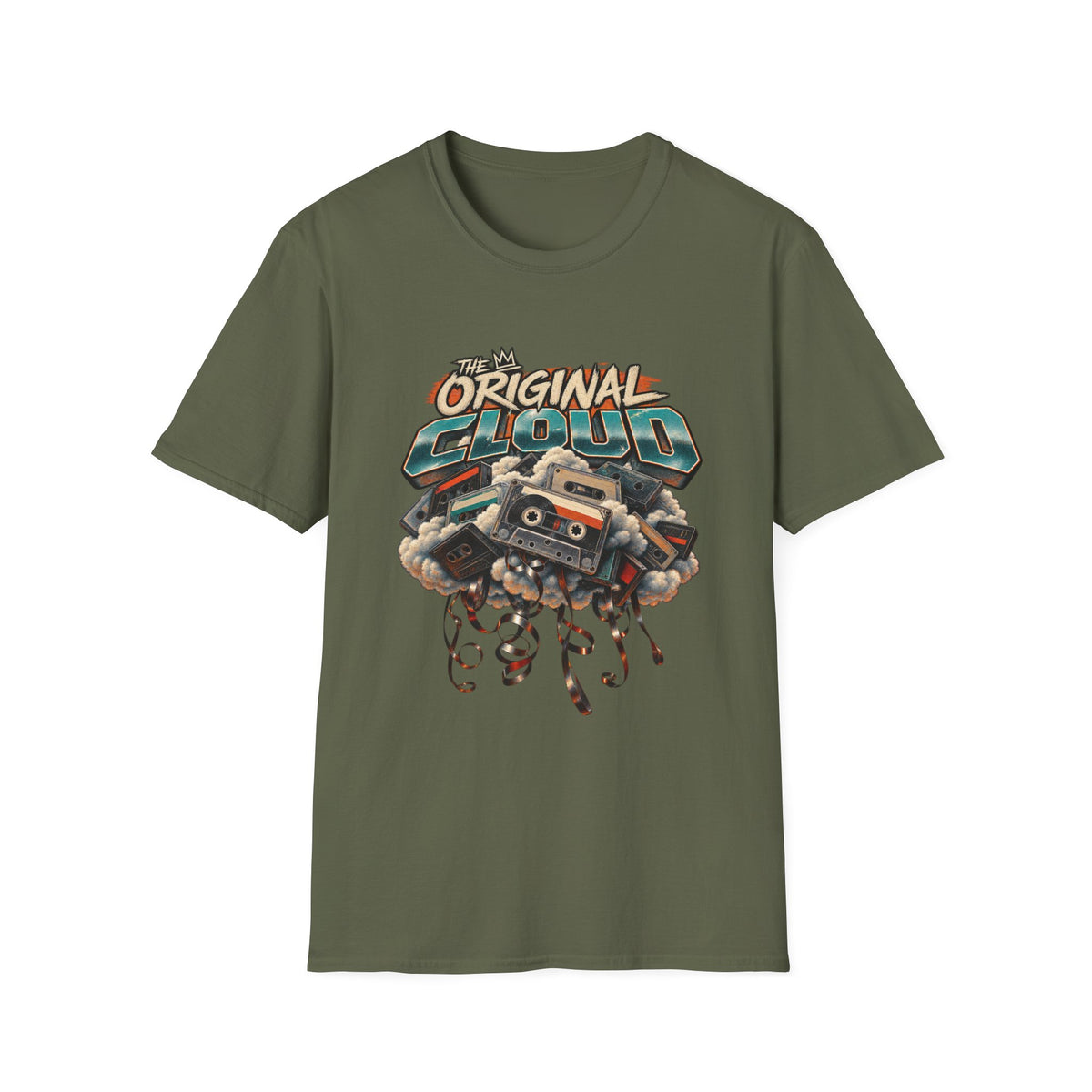 The Original Cloud T-Shirt | Retro Cassette Boom Box Graphic | 1990's 2000's Nostalgia Throwback