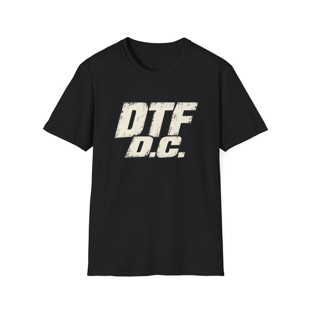 DTF D.C. graphic T-Shirt | Vintage distressed lettering