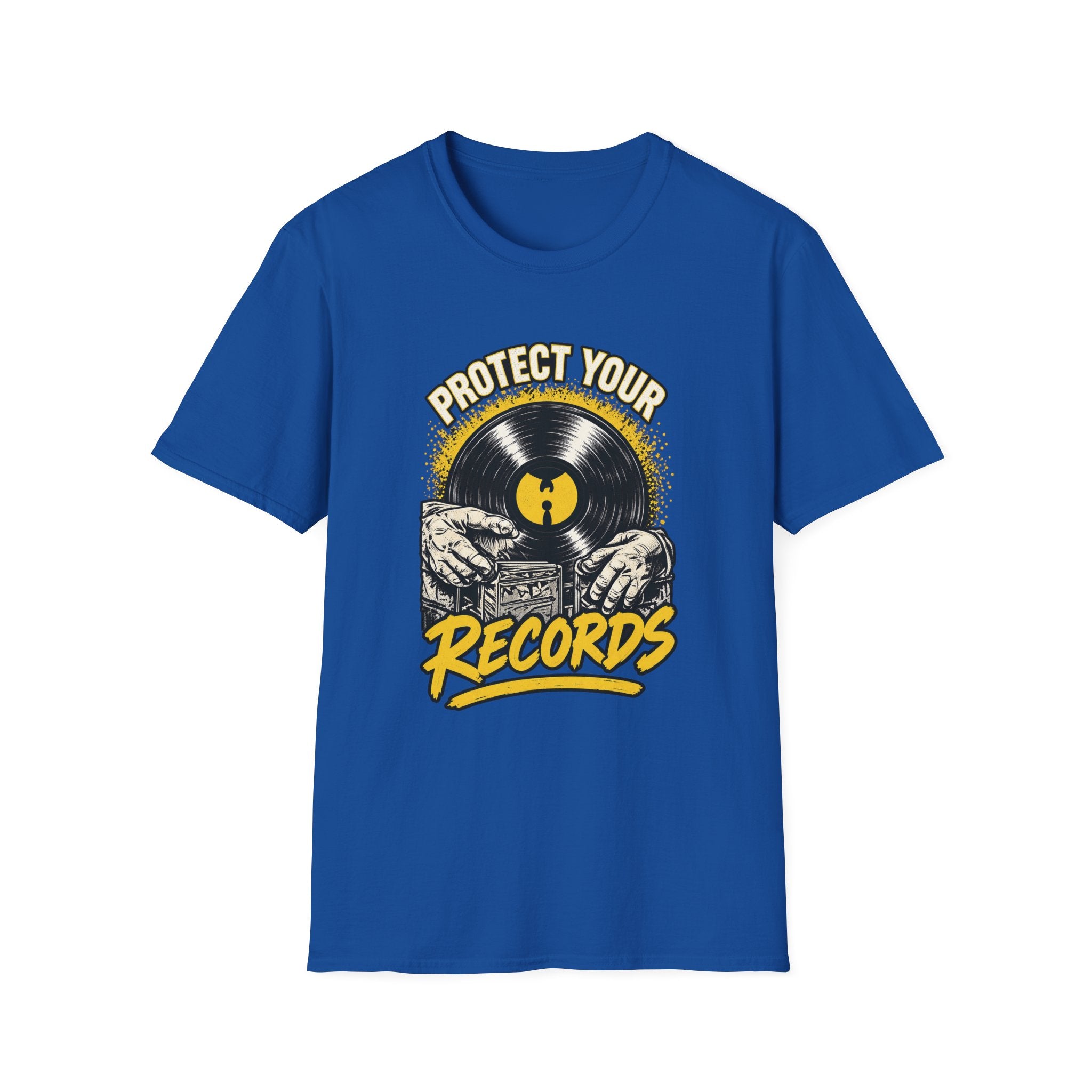 Protect Your Records Hip Hop T-Shirt | Wu Tang Vinyl Record DJ Music Tee | 1990's 2000's Nostalgia Throwback