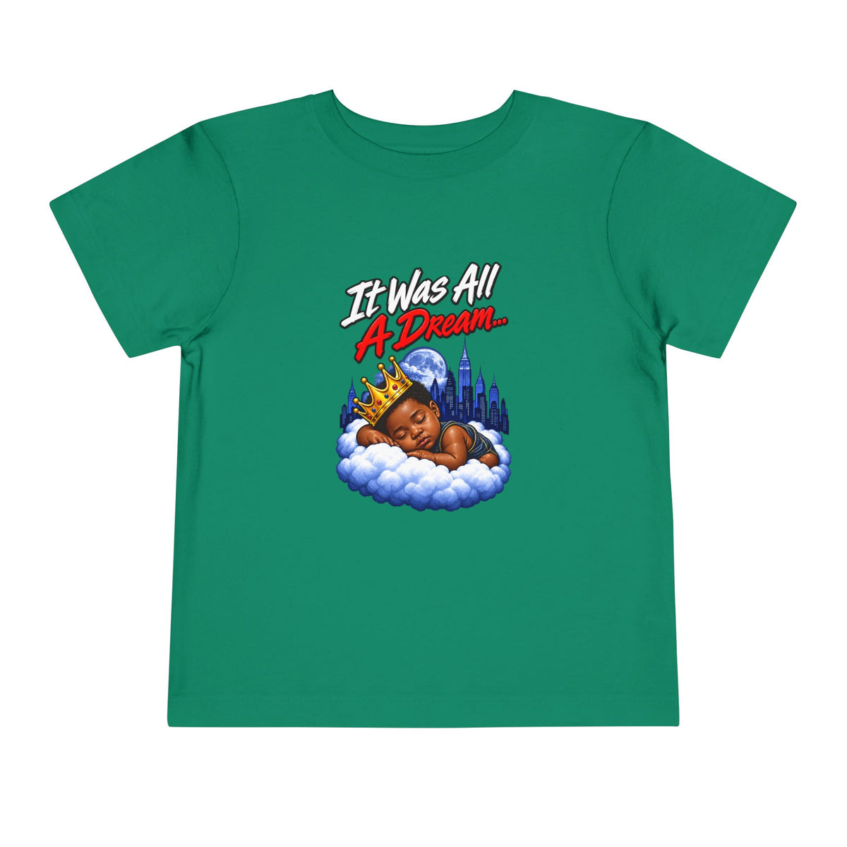It Was All A Dream Biggie Toddler Tee | Sleeping Baby Prince Illustration