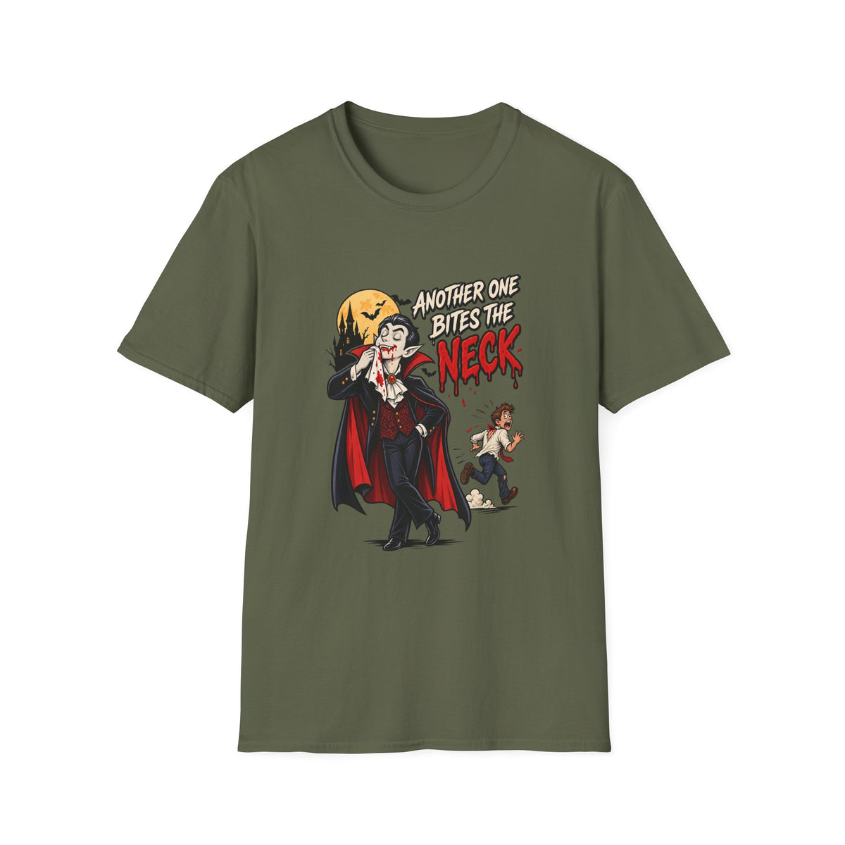 Another One Bites the Neck Dracula T-Shirt | Vampire Halloween Tee