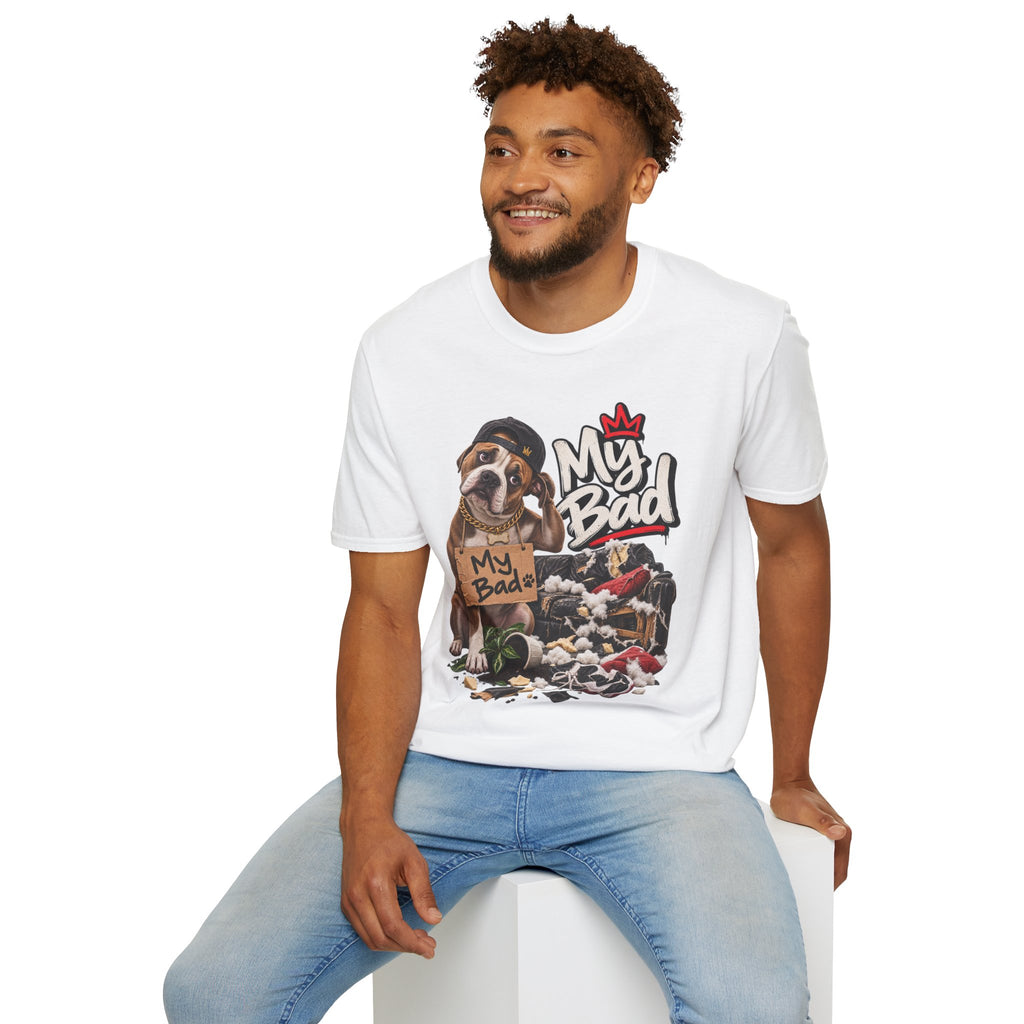My Bad Puppy Graphic T-Shirt | Cute Dog Illustration | 90's 00's Hip Hop Pop Culture Nostalgia