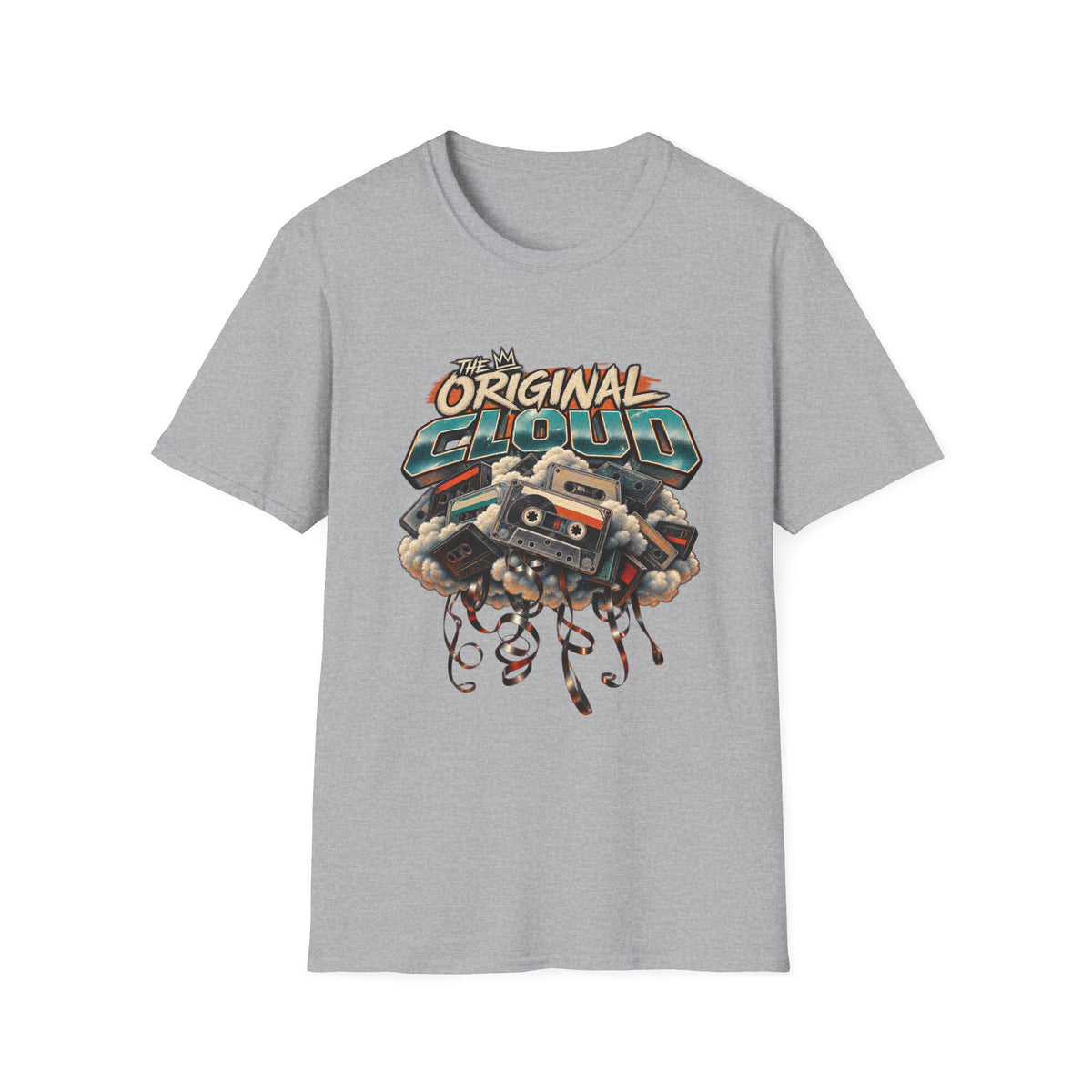 The Original Cloud T-Shirt | Retro Cassette Boom Box Graphic | 1990's 2000's Nostalgia Throwback