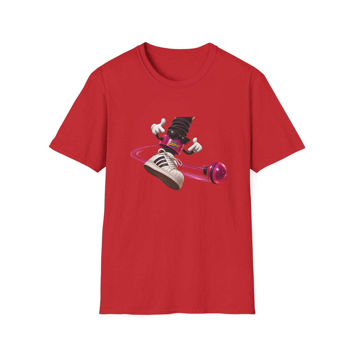 Yo-Yo Skater Character T-Shirt | Retro Toy Illustration, Street Style Hip Hop | 1990's 2000's Nostalgia Throwback