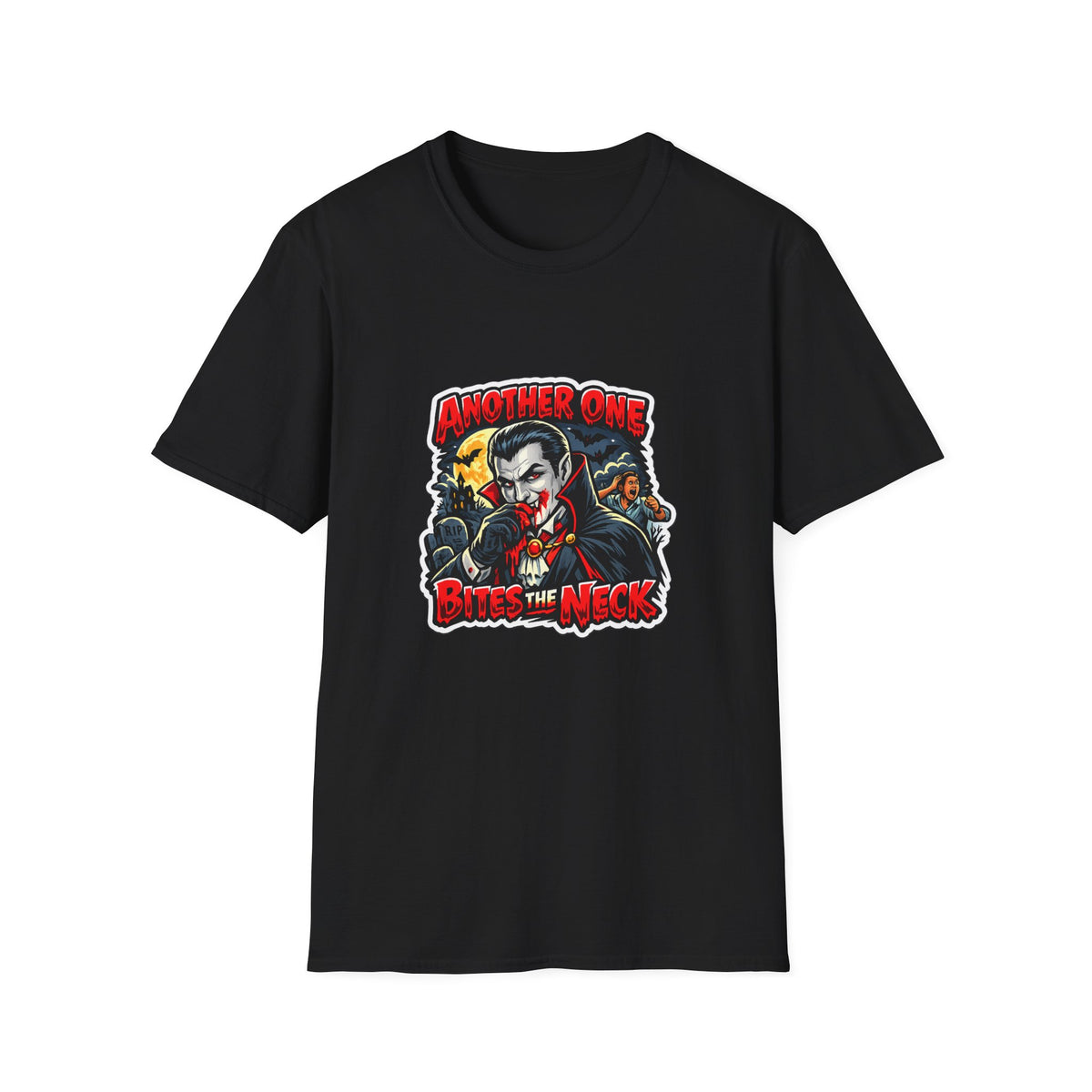 Another One Bites the Neck T-Shirt | Vampire Horror Graphic Tee