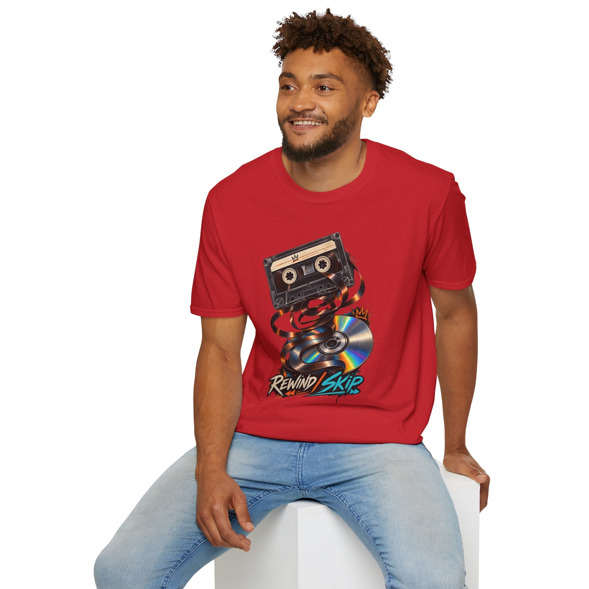 Cassette Tape Rewind Sk8er T-Shirt | Retro Mix Tape 90s Tape Art 1990's 2000's Nostalgia Throwback