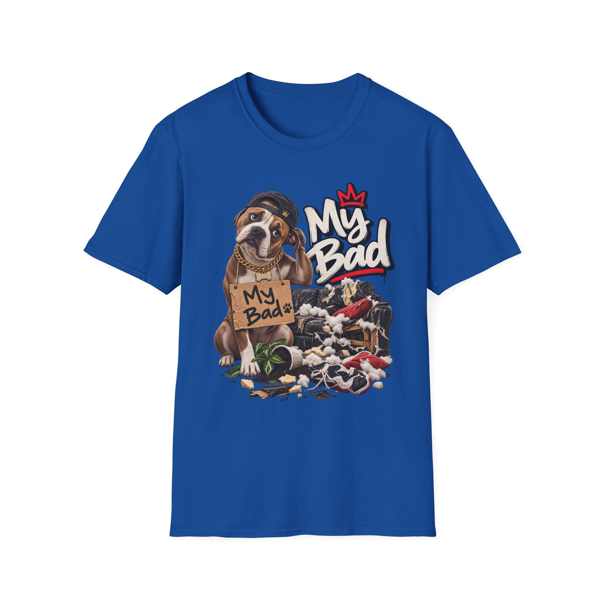 My Bad Puppy Graphic T-Shirt | Cute Dog Illustration | 90's 00's Hip Hop Pop Culture Nostalgia
