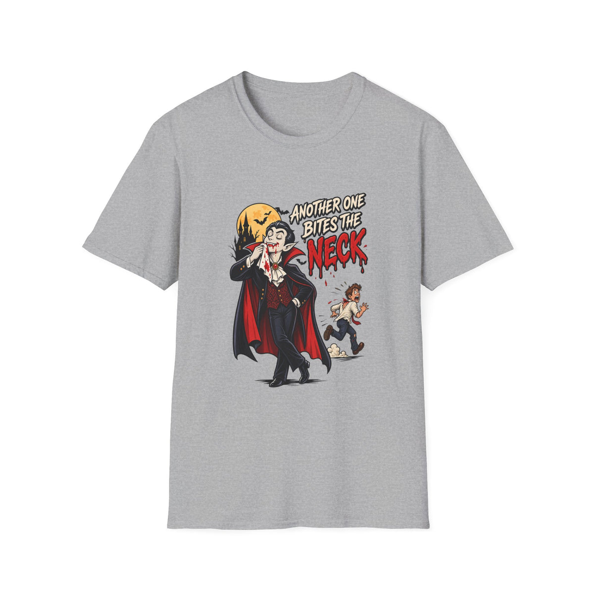 Another One Bites the Neck Dracula T-Shirt | Vampire Halloween Tee