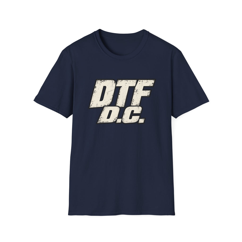 DTF D.C. graphic T-Shirt | Vintage distressed lettering
