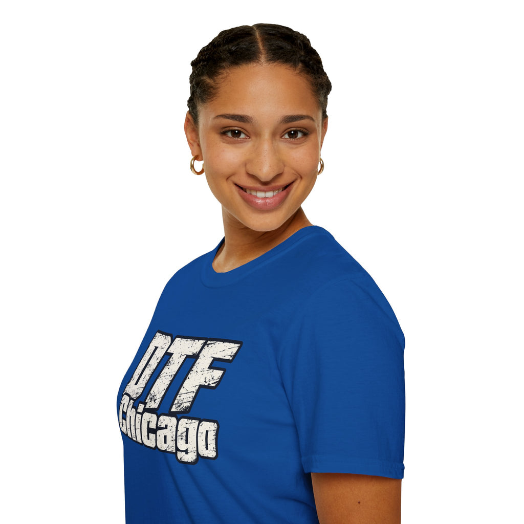 DTF Chicago distressed logo T-Shirt | Vintage city typography