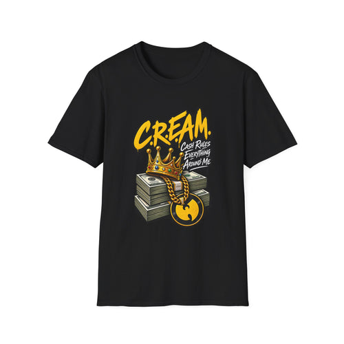 C.R.E.A.M. Cash Rules Everything Around Me T-Shirt | Hip Hop Graphic Tee | 1990's 2000's Nostalgia Throwback