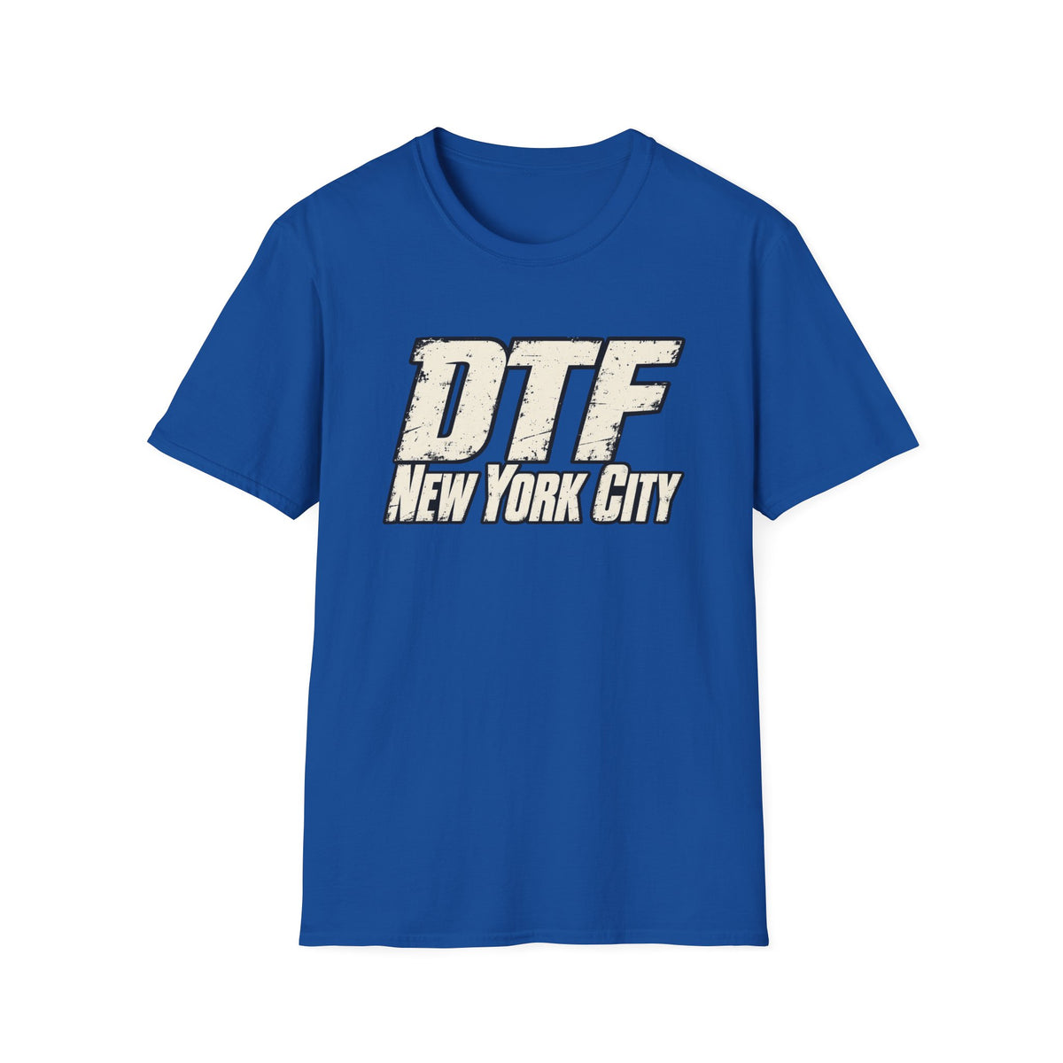 DTF New York City T-Shirt | Vintage Block Letter Graphic