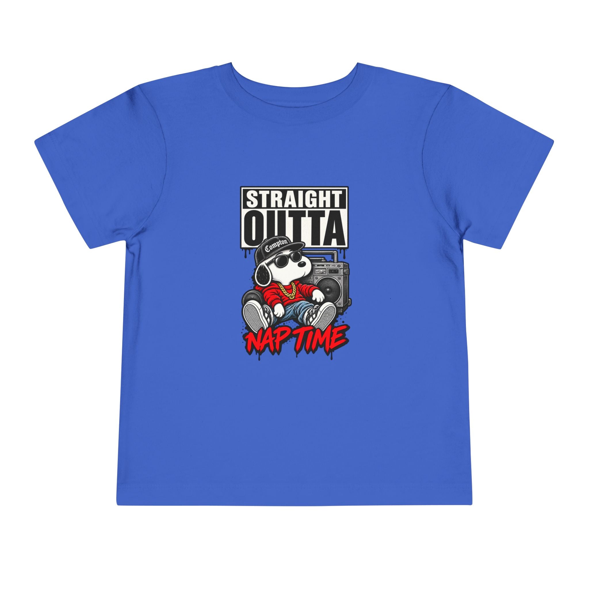 Straight Outta Nap Time Toddler Tee | Cool Hippo Cartoon Naptime Tee