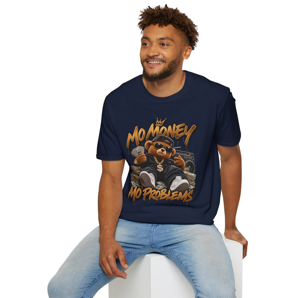 No Money No Problems T-Shirt | Teddy Bear Rap Graphic Tee | 90's 00's Hip Hop Pop Culture Nostalgia
