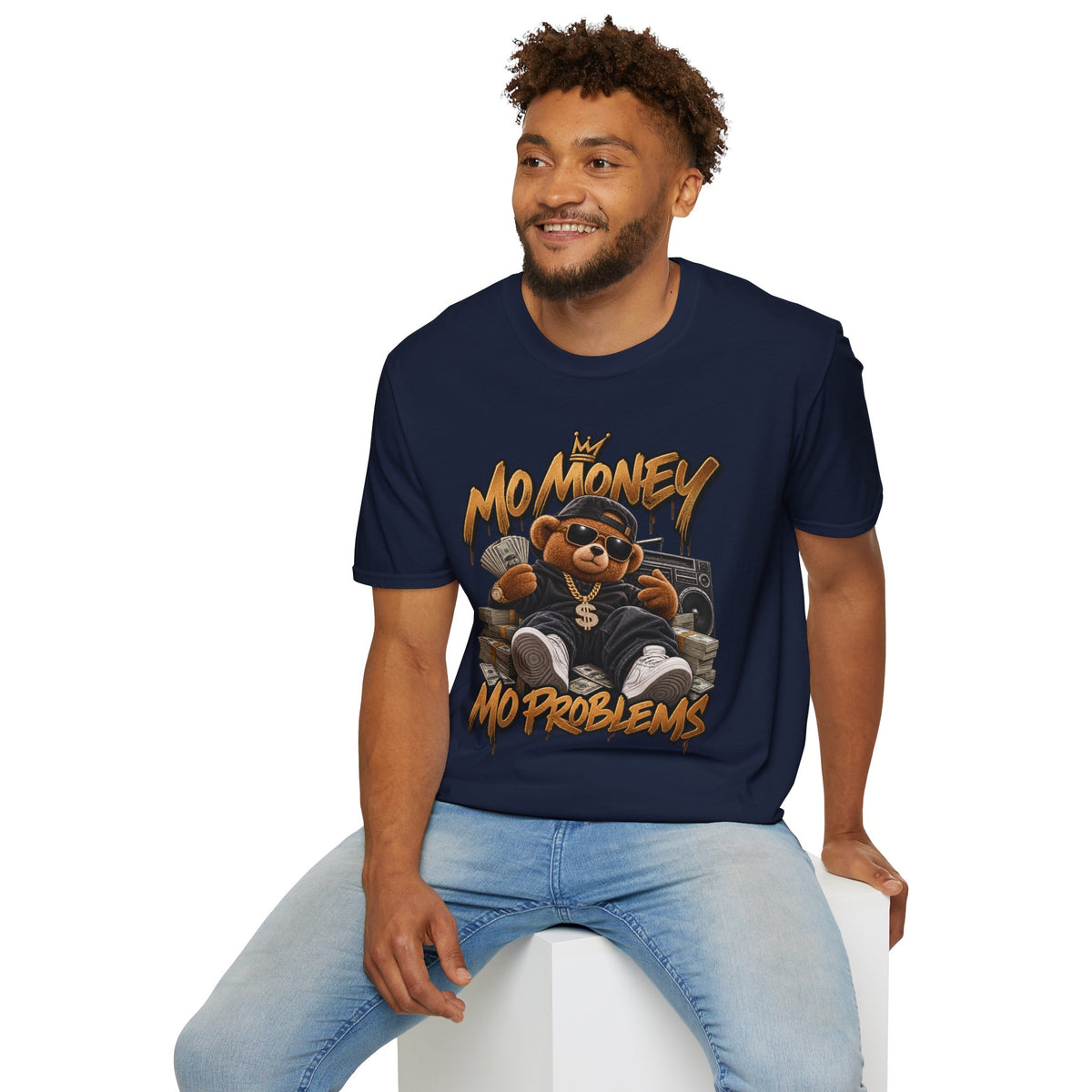 No Money No Problems T-Shirt | Teddy Bear Rap Graphic Tee | 90's 00's Hip Hop Pop Culture Nostalgia