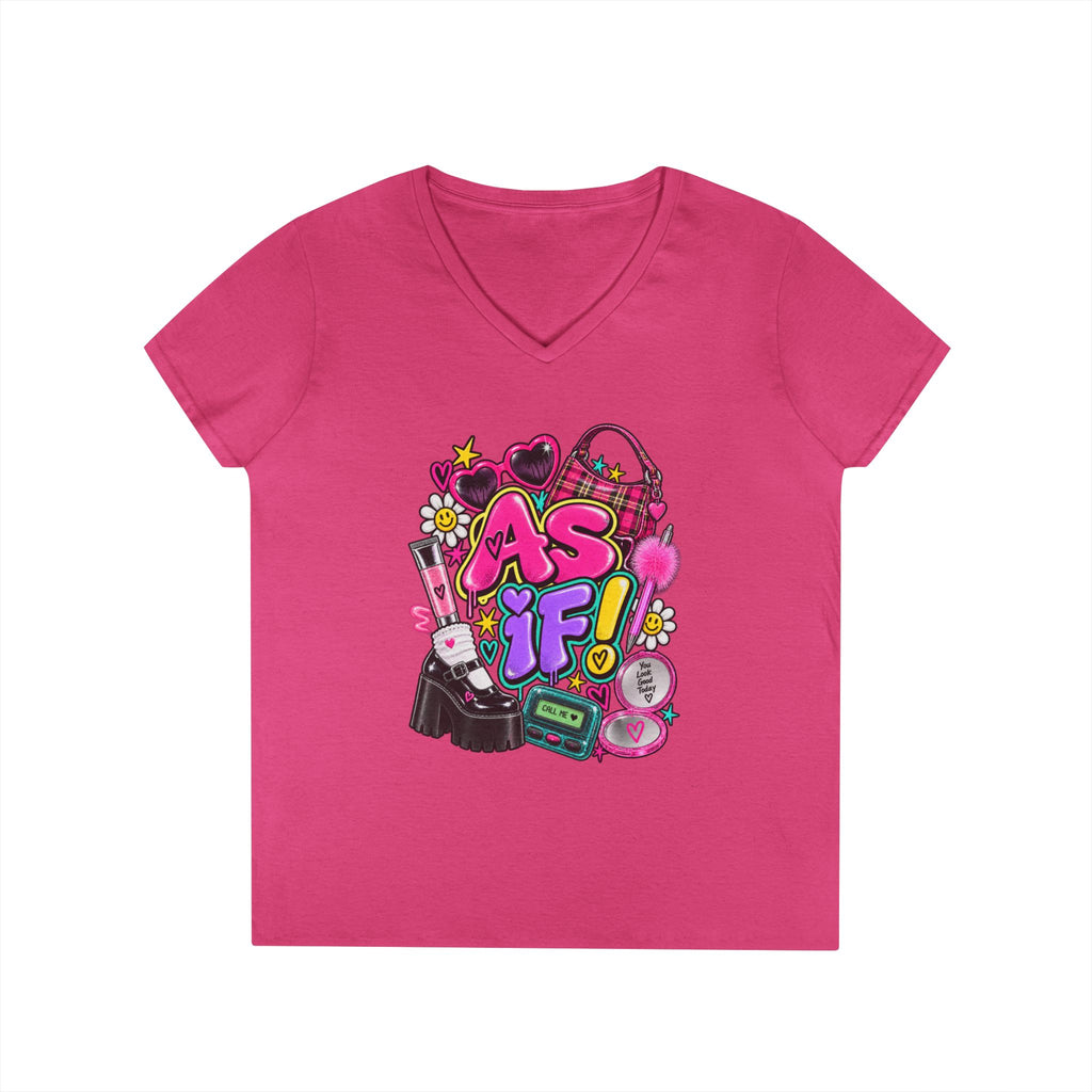 AS IF! 90s Retro Collage T-Shirt | Pop Heart, Cassette, Roller Skates | 90s 00s Hip Hop Pop Culture Nostalgia