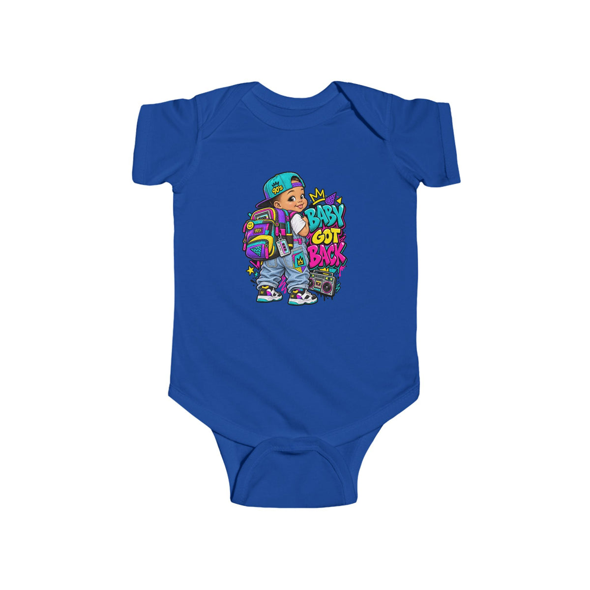 Retro Graffiti Kid Bodysuit | 90s Streetwear Baby Onesie | 90's 00's Hip Hop Pop Culture Nostalgia