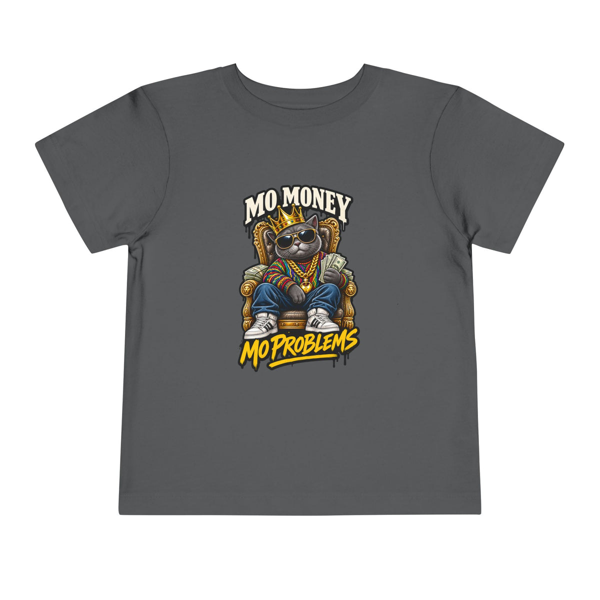 Mo Money Mo Problems Toddler Tee | Raccoon King Graphic