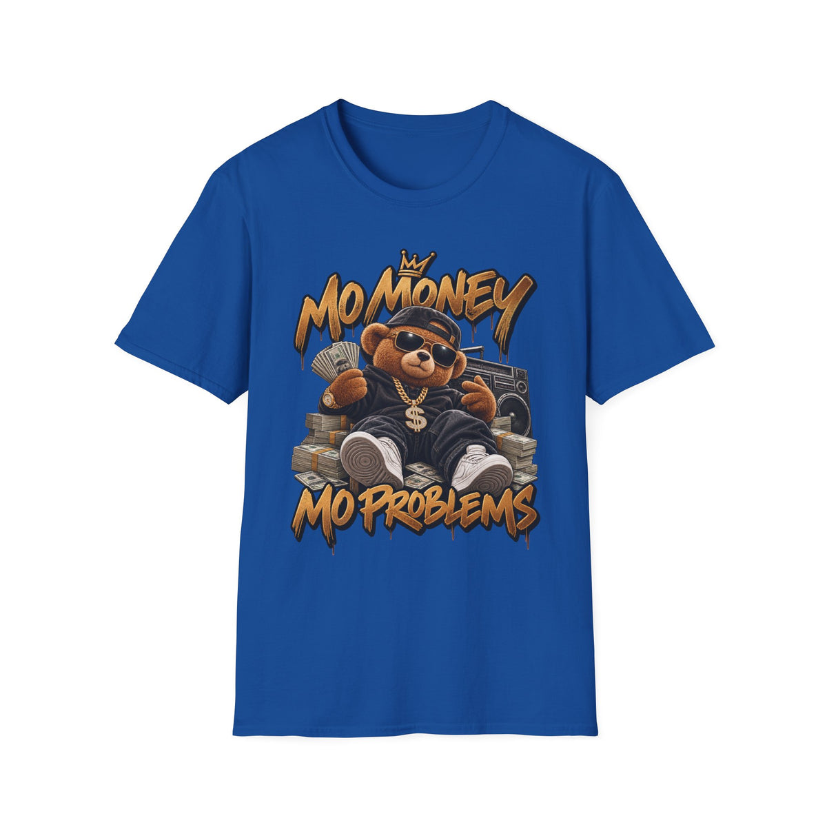 No Money No Problems T-Shirt | Teddy Bear Rap Graphic Tee | 90's 00's Hip Hop Pop Culture Nostalgia