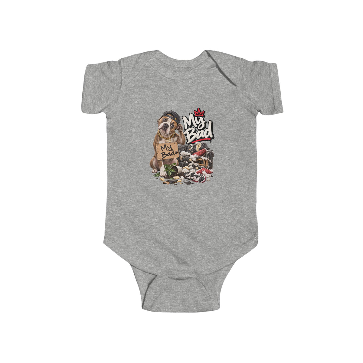 My Bad Bodysuit | Cute Baby Illustration, Baby Onesie | 90's 00's Hip Hop Pop Culture Nostalgia