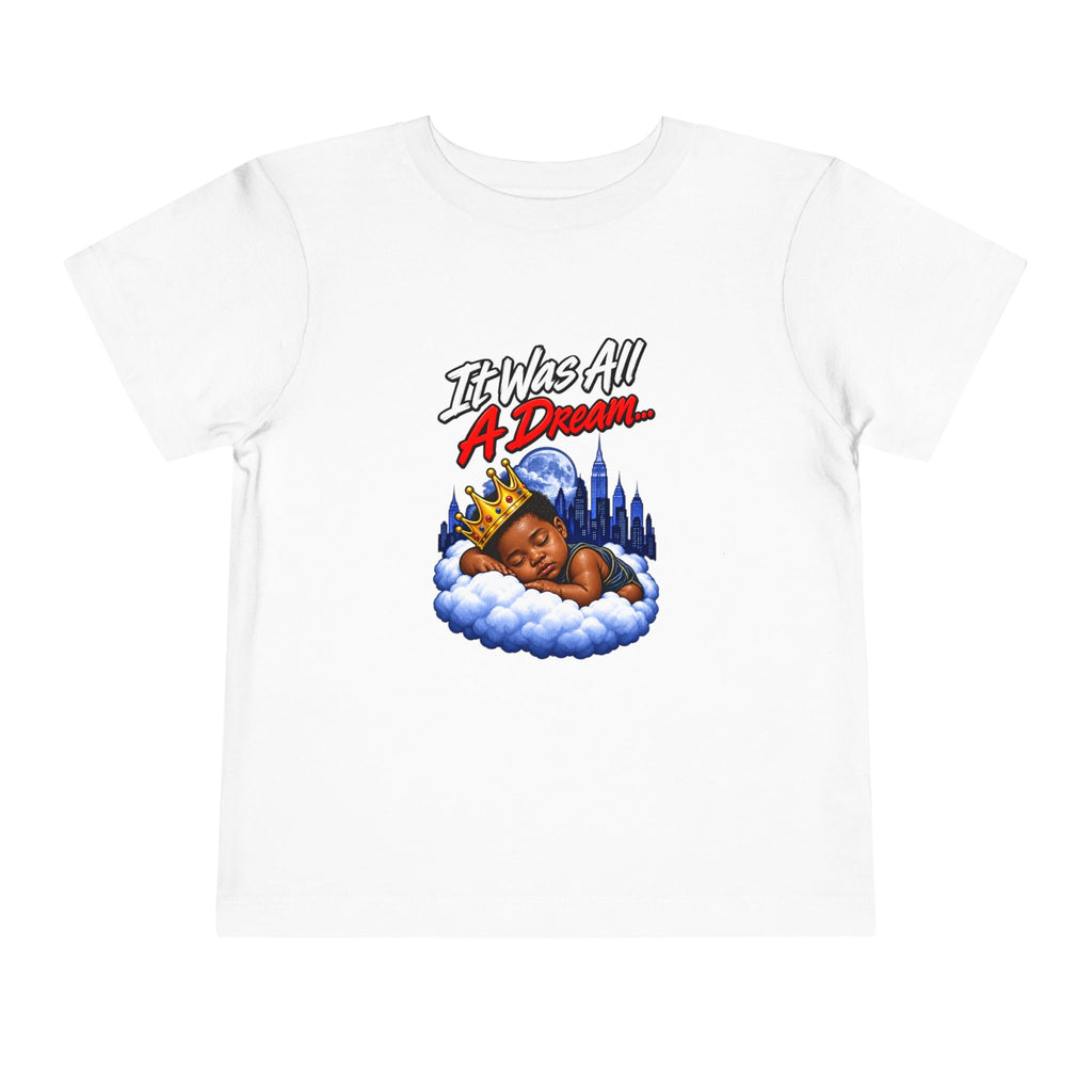 It Was All A Dream Biggie Toddler Tee | Sleeping Baby Prince Illustration