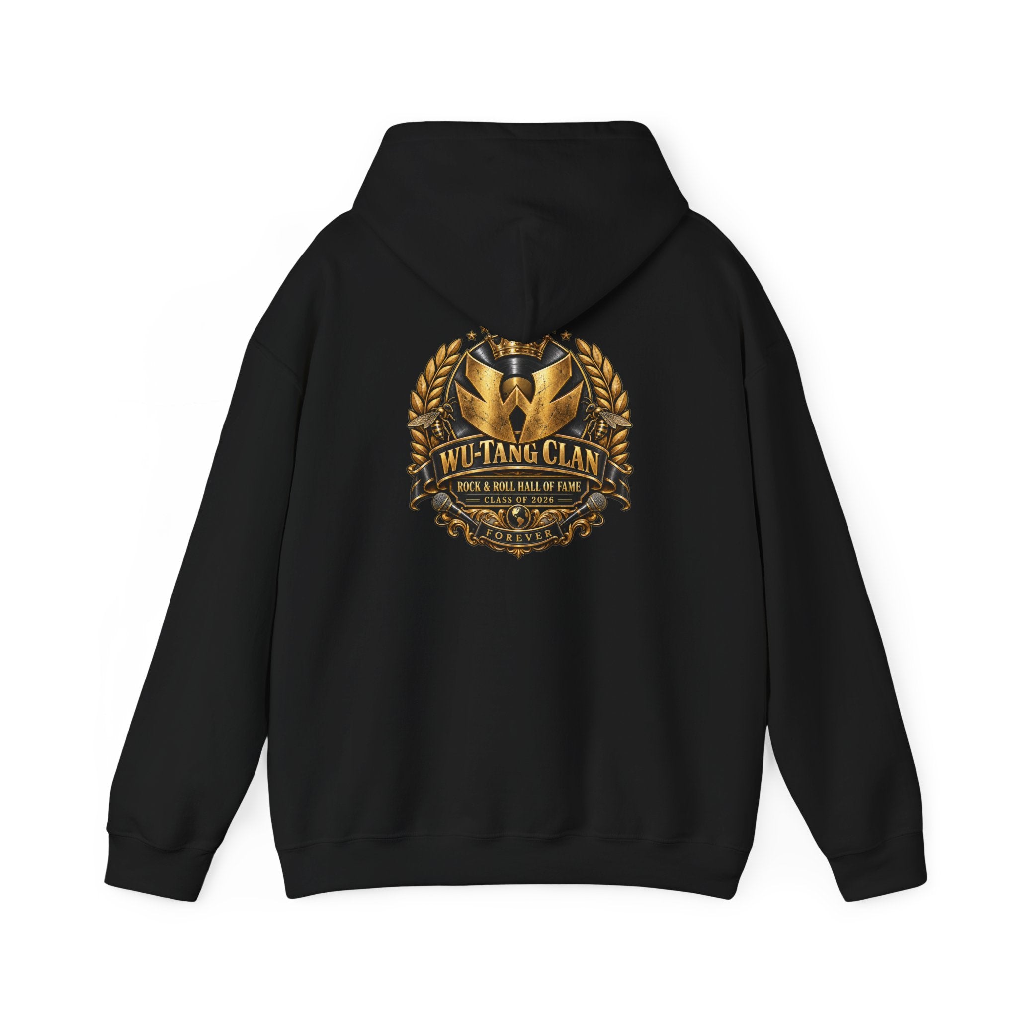 Wu-Tang Forever Rock n Roll Hall of Fame Hoodie (2) | Wu-Tang Clan Logo Pullover | 90s 00s  Hip Hop Nostalgia