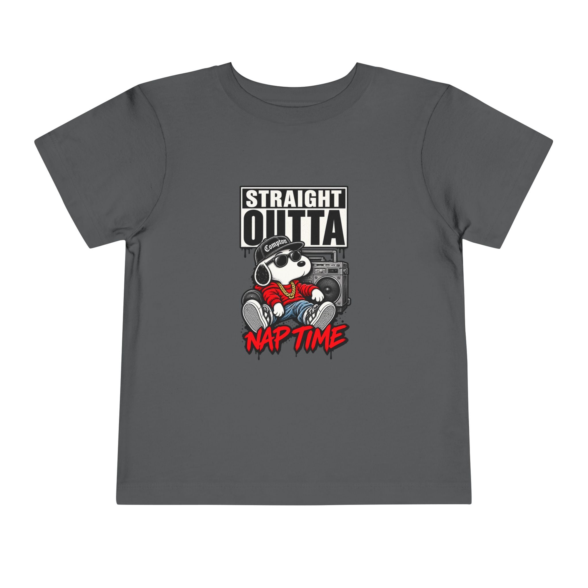 Straight Outta Nap Time Toddler Tee | Cool Hippo Cartoon Naptime Tee