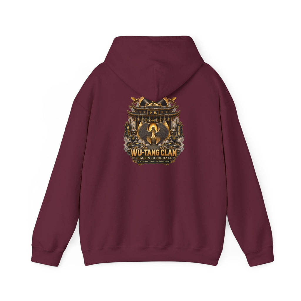 Wu-Tang Clan Logo Hall of Fame Hoodie | Hip Hop Music Graphic Pullover | 90s 00s Hip Hop Nostalgia